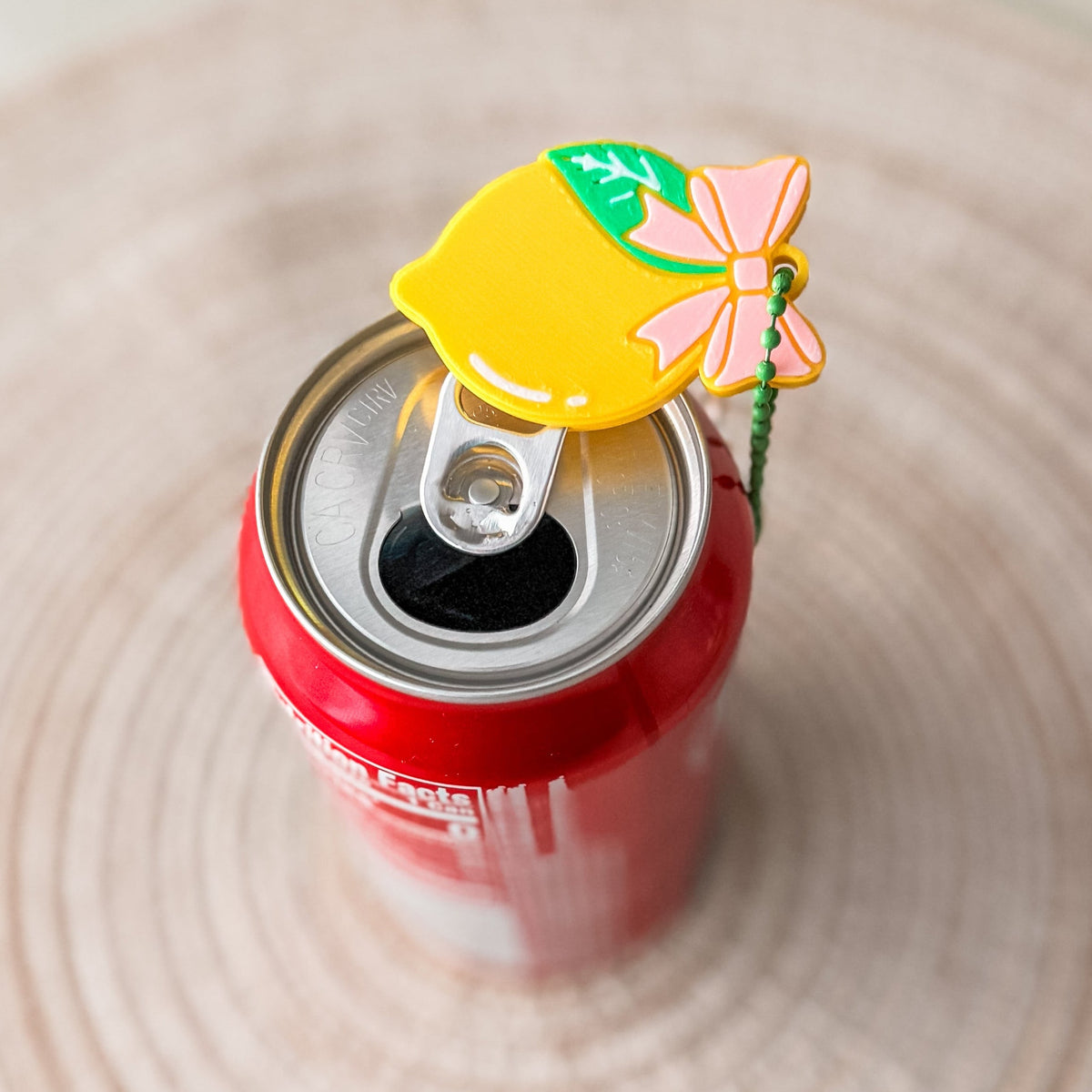 Lemon w/bow | 3D Printed Pop Can Tab Opener