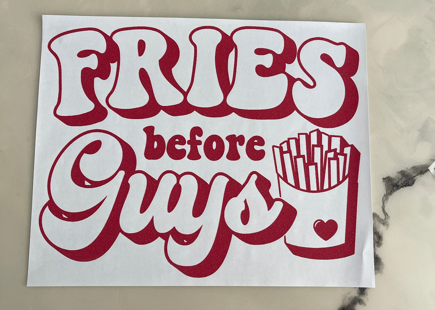 121| Fries before Guys [Red]