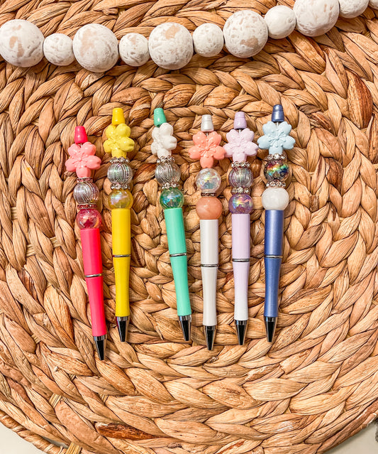 Acrylic Elegant Flowers| Pen