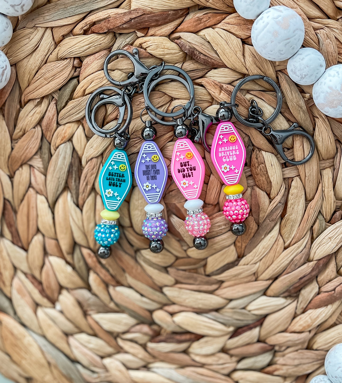 Silicone Motel Keychain