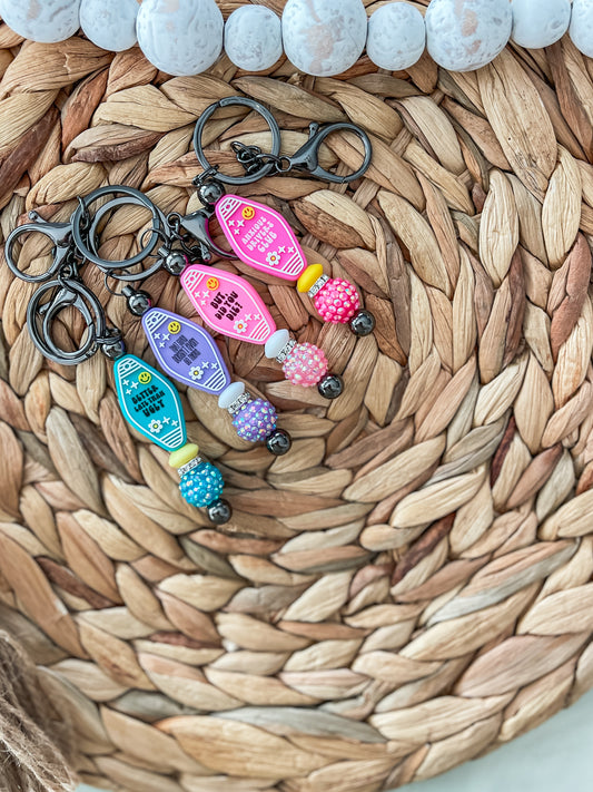Silicone Motel Keychain