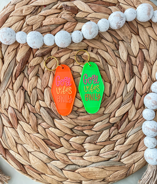 Good Vibes Only |Motel Keychain