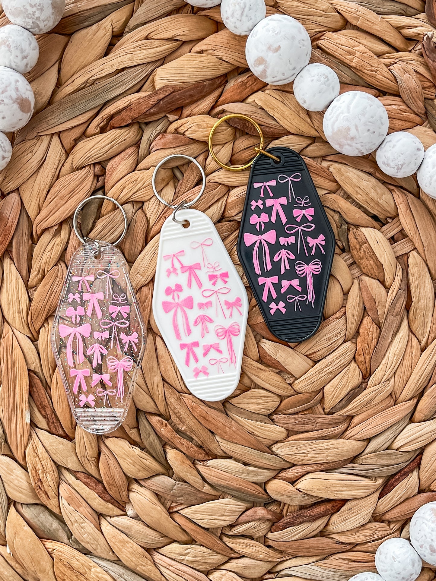 Pink Bows |Motel Keychains