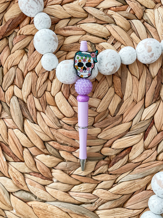 Floral Skelly| Pen
